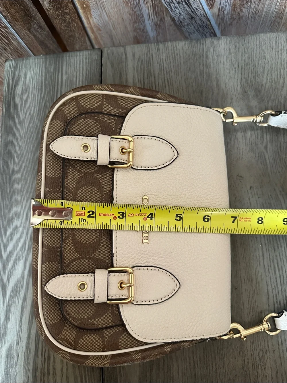 Coach C6781 Lucy Crossbody Signature Canvas in Khaki/Chalk